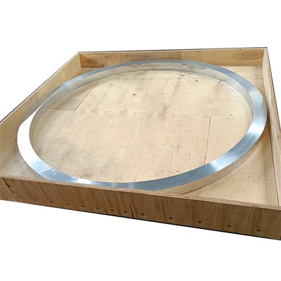 7050 Modrwy ffug aloi alwminiwm diamedr mawr